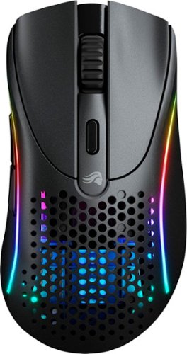 Glorious - Model D 2 Wireless Optical RGB Gaming Mouse with 6 Programmable Buttons - Matte Black