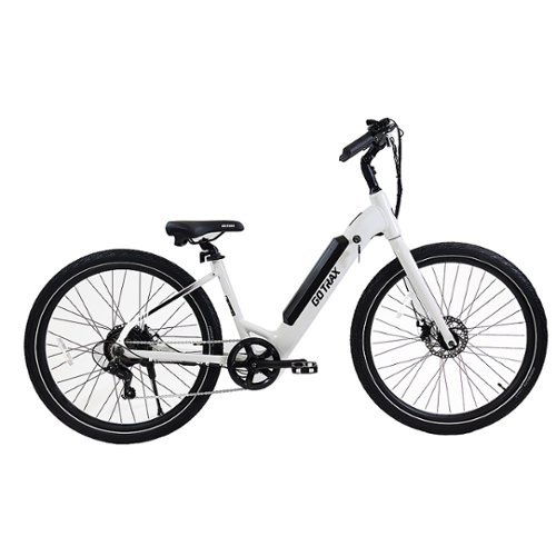 GoTrax - CTI Step Thru eBike w/ 40.5mi Max Operating Range and 20mph Max Speed - White