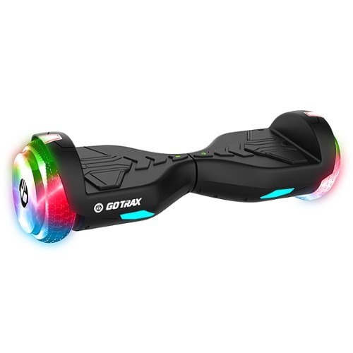 GoTrax - Surge Plus Hoverboard w/3.1 mi Max Range & w/6.2 mph Max Speed - Black