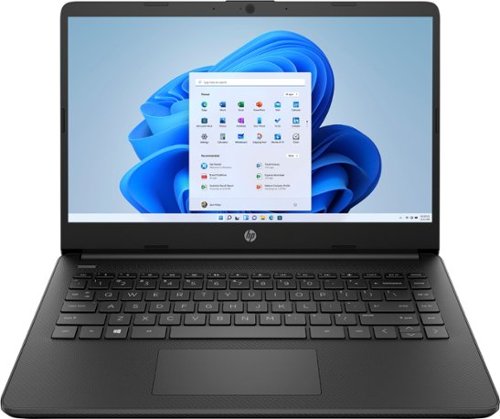 HP - 14" Laptop - Intel Celeron - 4GB Memory - 64GB eMMC - Jet Black