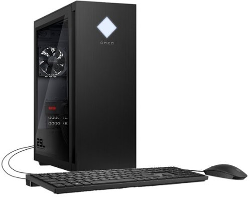 HP OMEN - 25L Gaming Desktop - AMD Ryzen 5 5600G - 16GB Memory - AMD Radeon RX 7600 - 1TB SSD - Shadow Black