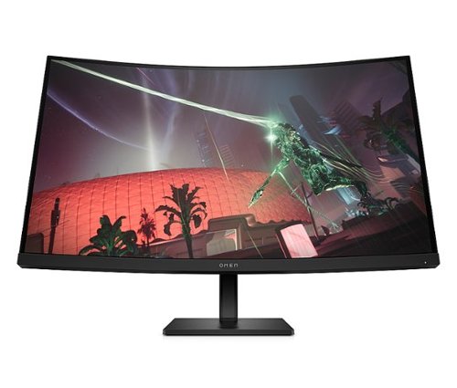 HP OMEN - 31.5" LED Curved QHD FreeSync Premium Monitor (DisplayPort, HDMI ) - Black