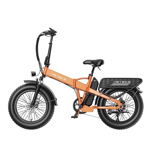 Heybike - Mars 2.0 Foldable E-bike w/ 45mi Max Operating Range & 28 mph Max Speed - Orange