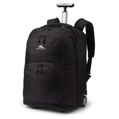 High Sierra - Freewheel Pro Wheeled Backpack for 15" Laptop - Black