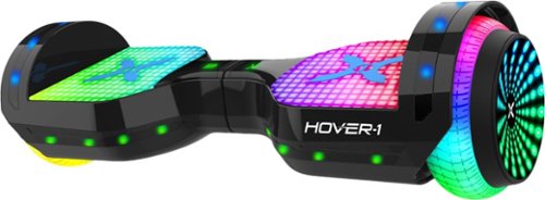 Hover-1 - Astro LED Light Up Electric Self-Balancing Scooter w/6 mi Max Operating Range & 7 mph Max Speed - Black