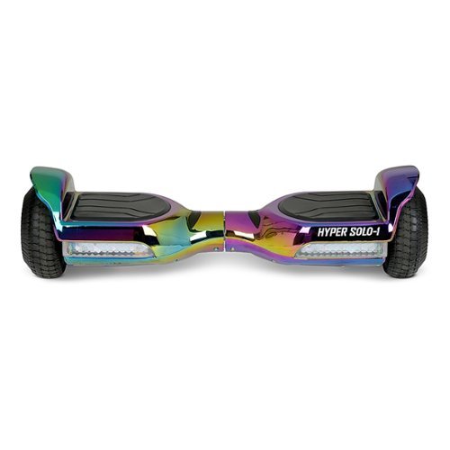Hyper - 37 Volt LED Solo-1, Jet Fuel Hoverboard w/ 5 Mi Max Range & 6 mph Max Speed - Multi Color