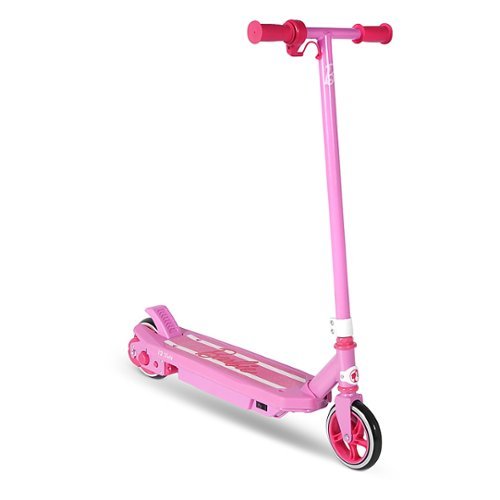 Hyper - BARBIE 12 Volt Jammer, Kids Electric Scooter w/ 8 Mile Range & 10 mph Max Speed - Pink