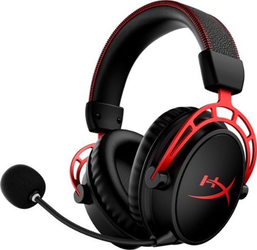 HyperX - Cloud Alpha Wireless Gaming Headset for PC, PS5, and PS4 - Black/Red