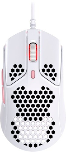 HyperX - Pulsefire Haste Lightweight Wired Optical Gaming Mouse with RGB Lighting - White/Pink