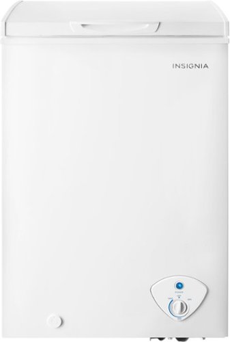 Insignia™ - 3.5 Cu. Ft. Garage-Ready Chest Freezer - White