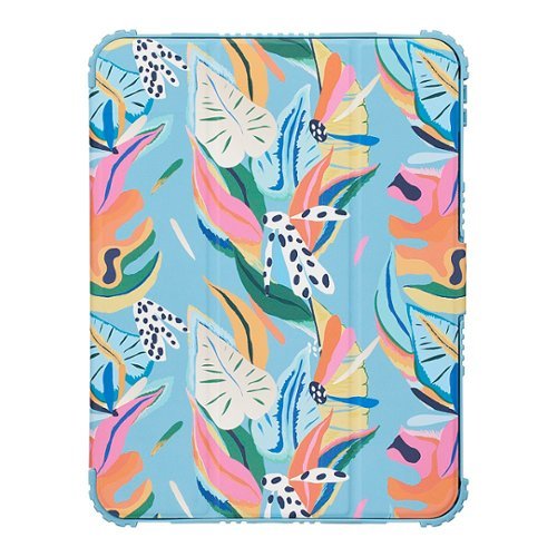 Insignia™ - Folio Case for Apple iPad 10.9" (10th generation) - Tropical Leaves