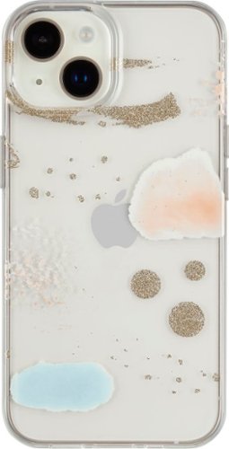 Insignia™ - Hard-Shell Case for iPhone 14 Plus - Abstract Glitter