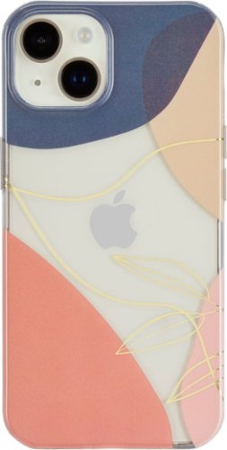 Insignia™ - Hard-Shell Case for iPhone 14 Plus - Abstract