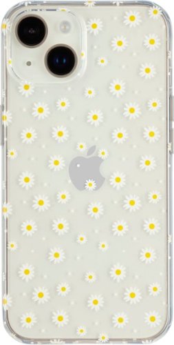 Insignia™ - Hard-Shell Case for iPhone 14 Plus - Daisy