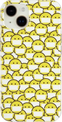 Insignia™ - Hard-Shell Case for iPhone 14 Plus - Smiley Mask