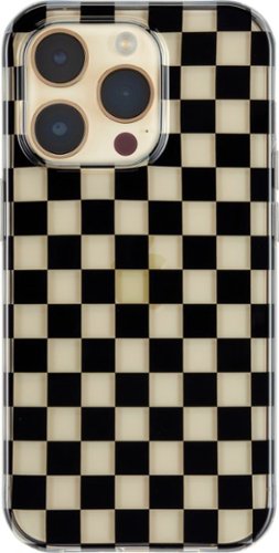 Insignia™ - Hard-Shell Case for iPhone 14 Pro - Checkers