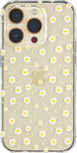 Insignia™ - Hard-Shell Case for iPhone 14 Pro - Daisy