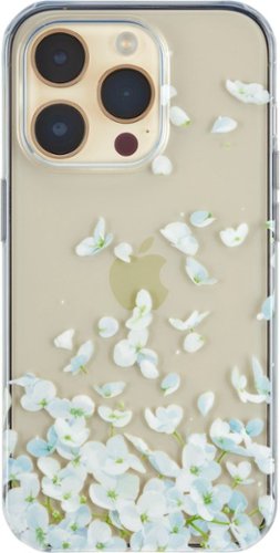 Insignia™ - Hard-Shell Case for iPhone 14 Pro - Falling Flower