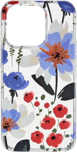 Insignia™ - Hard-Shell Case for iPhone 14 Pro - Spring Flowers