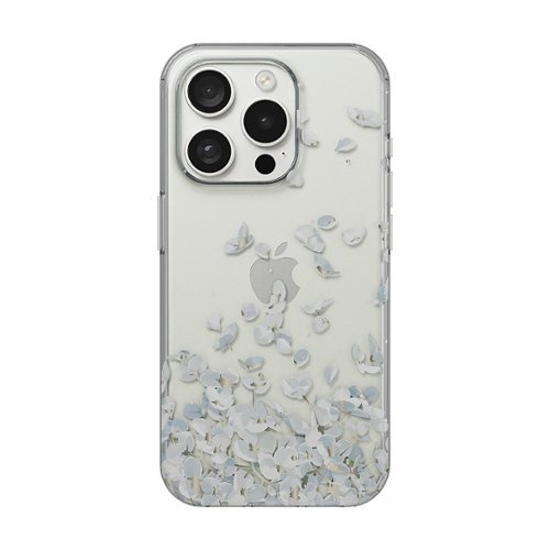 Insignia™ - Hard-Shell Case for iPhone 15 Pro - Falling Flower