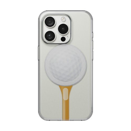 Insignia™ - Hard-Shell Case with MagSafe for iPhone 15 Pro - Golf Pattern