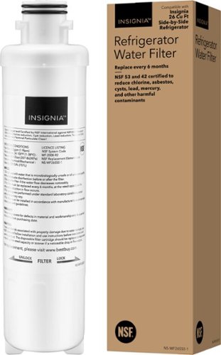 Insignia™ - NSF 53 Water Filter Replacement for Select Insignia Side-by-Side Refrigerators - White