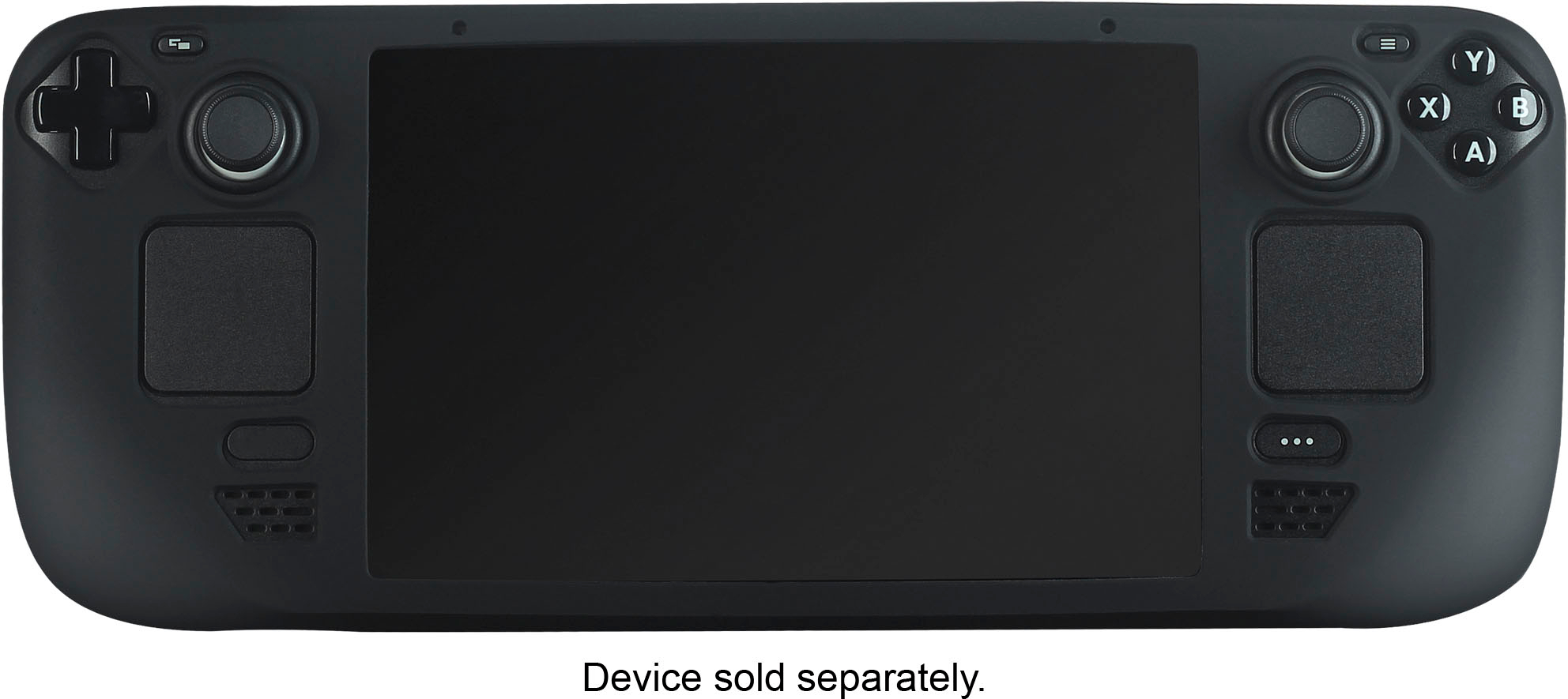 Insignia™ - Silicone Bumper Case for Steam Deck & Steam Deck OLED - Black