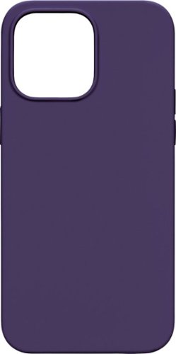 Insignia™ - Silicone Case with MagSafe for iPhone 14 Pro - Deep Purple