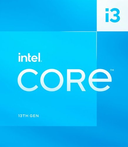 Intel - Core i3-13100 13th Gen 4-Core 12MB Cache, 3.4 to 4.5 GHz Desktop Processor - Grey/Black/Gold