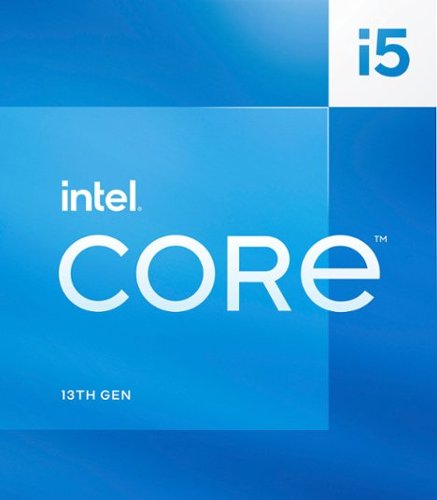 Intel - Core i5-13500 13th Gen 14 cores 6 P-cores + 8 E-cores, 24MB Cache, 2.5 to 4.8 GHz Desktop Processor - Grey/Black/Gold