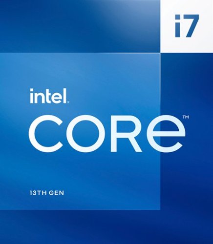 Intel - Core i7-13700 13th Gen 16 cores 8 P-cores + 8 E-cores 30MB Cache, 2.1 to 5.2 GHz Desktop Processor - Grey/Black/Gold