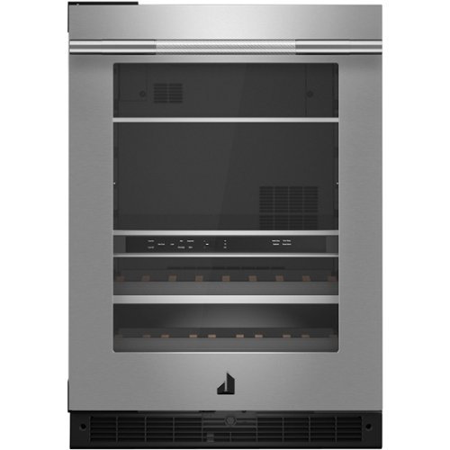 JennAir - 13-Bottle Built-In Dual Zone Wine Refrigerator - Stainless Steel