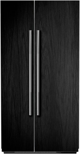 JennAir - 25.5 Cu. Ft. Side-by-Side Refrigerator with Capacitive Touch Controls - Custom Panel Ready