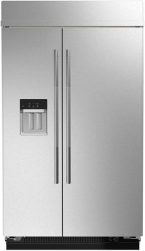 JennAir - 29.4 Cu. Ft. Side-by-Side Refrigerator with Water Dispenser - Stainless Steel