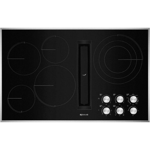 JennAir - JX3 Euro-Style 36" Built-In Electric Cooktop - Black Stainless Steel