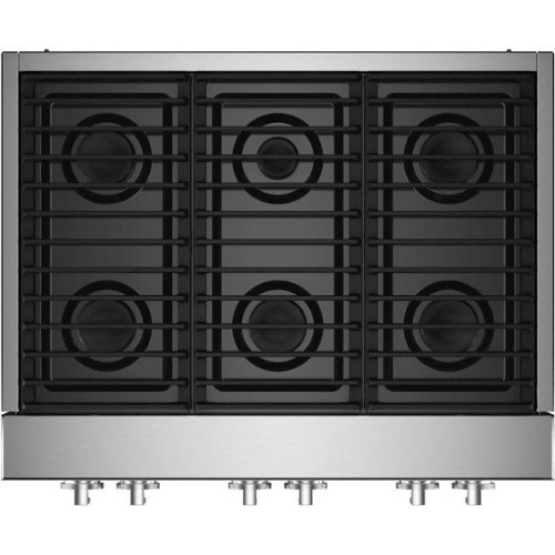 JennAir - NOIR 36" Built-In Gas Cooktop - Stainless Steel