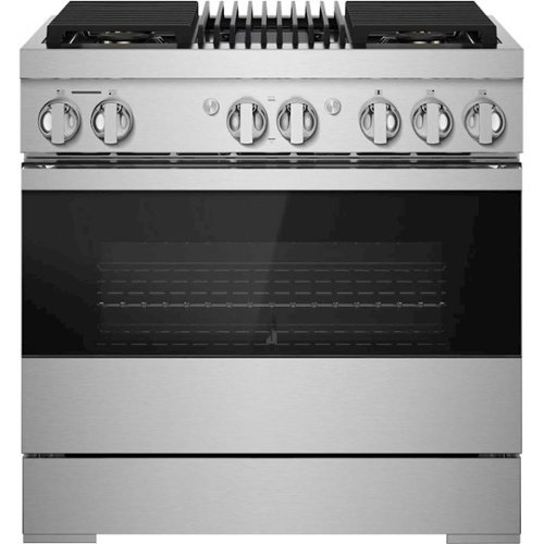 JennAir - NOIR 5.1 Cu. Ft. Self-Cleaning Freestanding Dual Fuel Convection Range - Stainless Steel