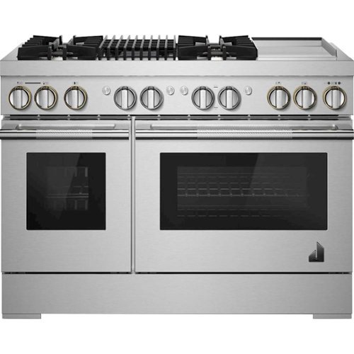 JennAir - RISE 6.3 Cu. Ft. Self-Cleaning Freestanding Dual Fuel Convection Range - Stainless Steel