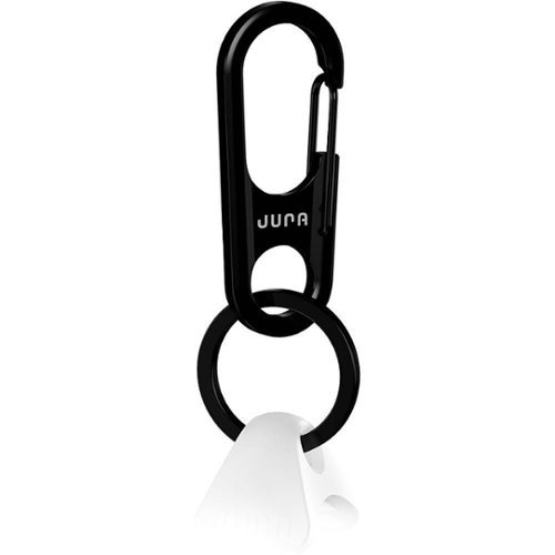 Jura - Carabiner with Anchor for Apple AirPods, AirPods Pro, and AirPods 2nd and 3rd Generation (Lighting Charging Case) - Black