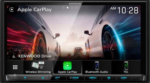 Kenwood - 6.8" - Android Auto & Apple CarPlay - Built-in Bluetooth - In-Dash Digital Media Receiver with Maestro Compatibility - Black