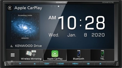 Kenwood - 7" - Android Auto/Apple® CarPlay™ - Built-in Bluetooth - In-Dash CD/DVD/DM Receiver - Black