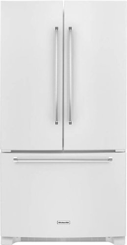 KitchenAid - 20 Cu. Ft. French Door Refrigerator with Interior Water Dispenser - White