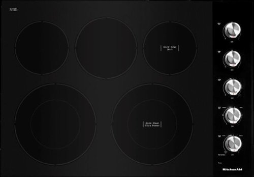 KitchenAid - 30" Built-In Electric Cooktop - Black