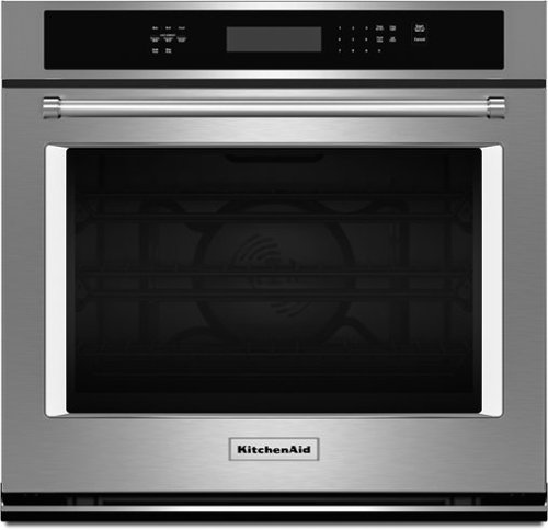 KitchenAid - 30" Built-In Single Electric Convection Wall Oven - Stainless Steel