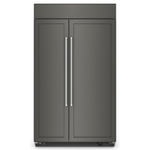 KitchenAid - 30 Cu. Ft. Side-by-Side Refrigerator with Under-Shelf Prep Zone - Custom Panel Ready