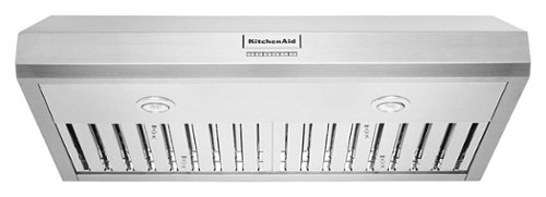 KitchenAid - 36" 585 CFM Motor Class Commercial-Style Under-Cabinet Range Hood System - Stainless Steel