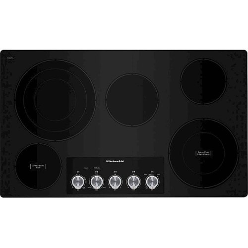 KitchenAid - 36" Built-In Electric Cooktop - Stainless Steel