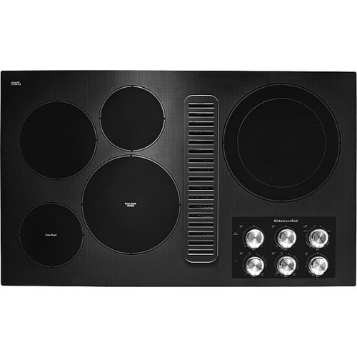 KitchenAid - 36" Electric Cooktop - Black