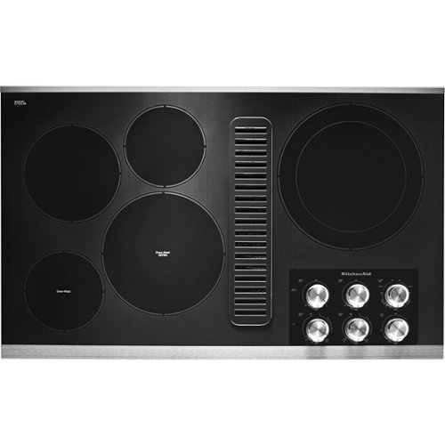 KitchenAid - 36" Electric Cooktop - Stainless Steel