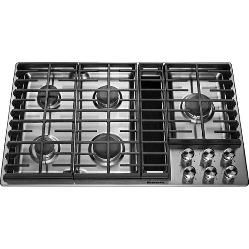 KitchenAid - 36" Gas Cooktop - Stainless Steel